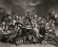 The Rakes Progress - Gaming House Scene Fine Art Print by Hogarth