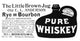 Little Brown Jug American Whiskey Advertisement Poster Print (1894)