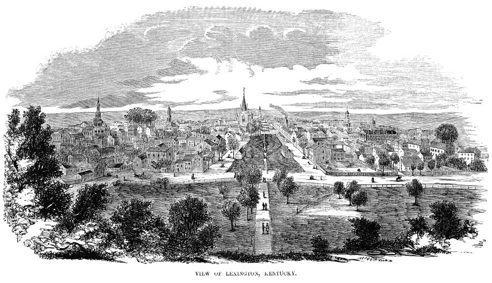 Kentucky: Lexington, 1855 Wood Engraving Fine Art Print by Granger Collection