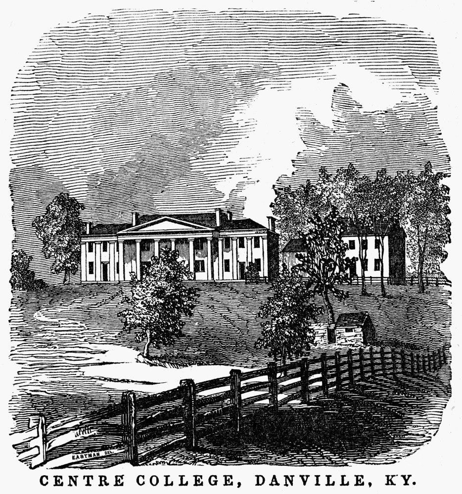 Centre College Wood Engraving Print 1819 - Granger Collection