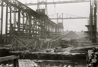 Brooklyn Navy Yard - Laying Keel of NEW YORK Fine Art Print
