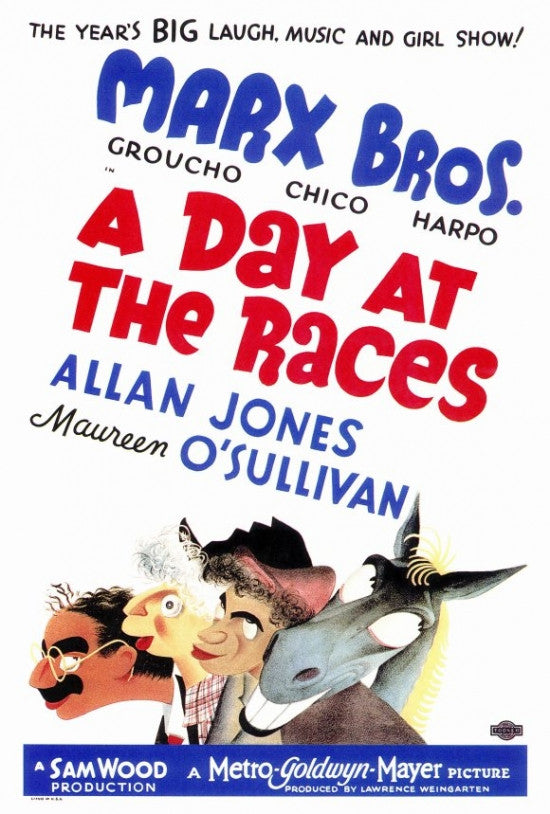 A Day at the Races Movie Poster Print (27x40) - Unique Wall Art