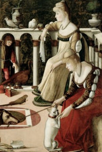 The Two Venetian Ladies - The Courtesans Fine Art Print by Vittore Carpaccio