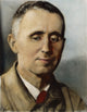 Bertolt Brecht Oil Over Photograph Fine Art Print, 1940
