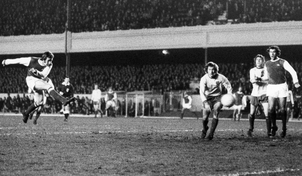 England Soccer Game Poster Print - Nalan Ball Scores (1972)