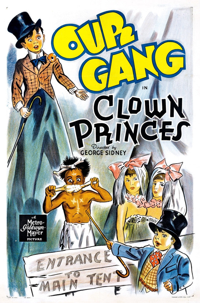 Clown Princes Movie Poster Print featuring Alfalfa, Buckwheat, and Spanky - 1939