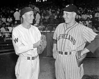 Historic Baseball Photograph of Bucky Jacobs and Bob Feller - 1937