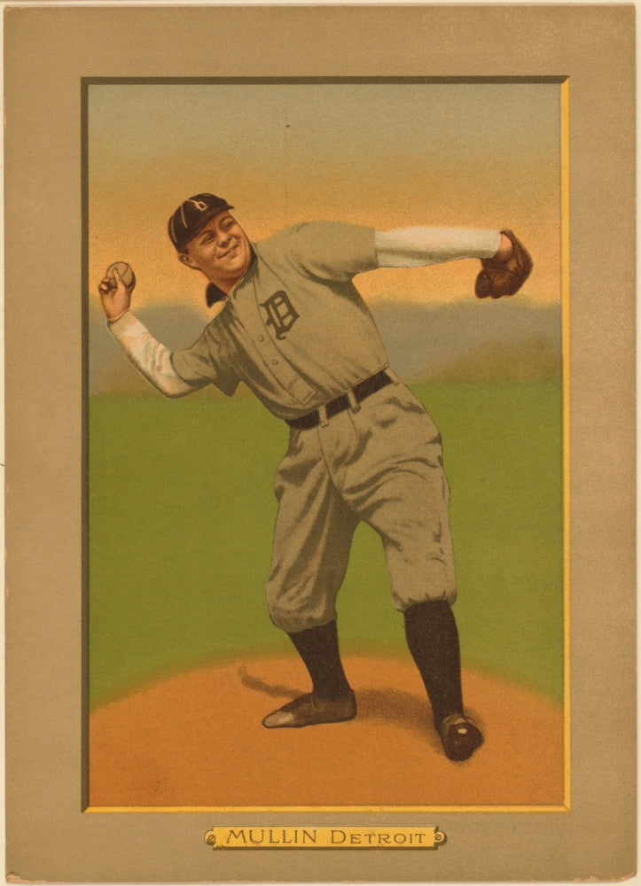 George Mullin Detroit Tigers Fine Art Print - Multiple Sizes