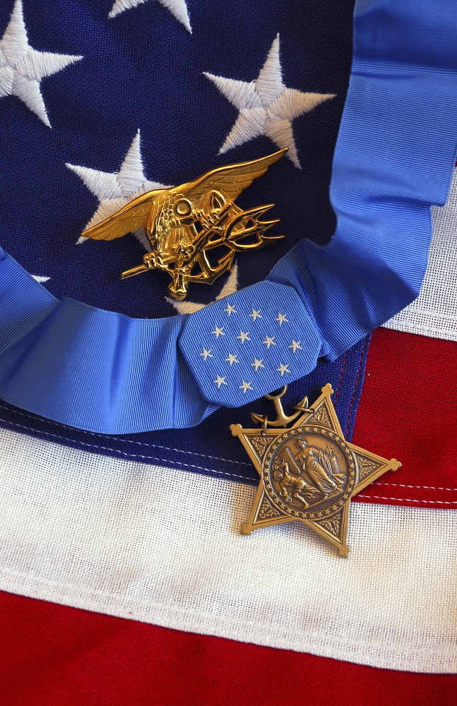 The Medal of Honor and SEAL Trident Fine Art Print