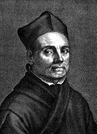 Athanasius Kircher Line Engraving Fine Art Print by Granger Collection