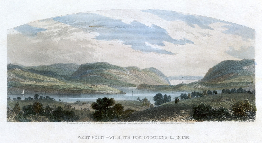 West Point Fortifications 1780 Fine Art Print by Granger Collection