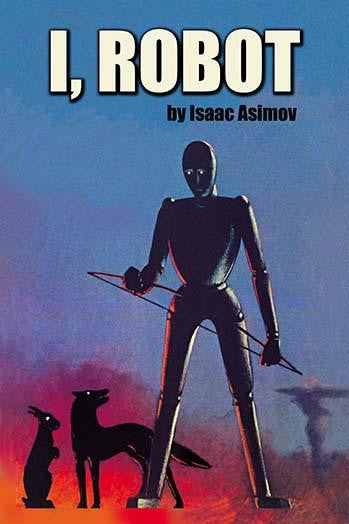 Famous Robot Tales Book Cover Fine Art Print by Isaac Asimov