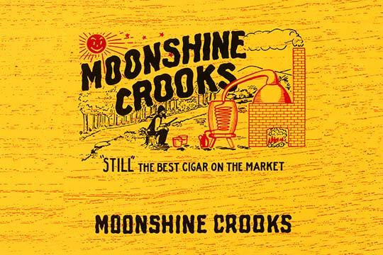 Moonshine Crooks Cigar Inner Label Poster Print