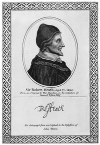 Sir Robert Heath Line Engraving - Carolina Colony Proprietor | Posterazzi