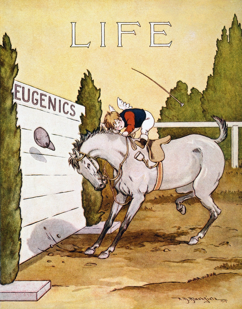 Eugenics Life Magazine Cover Print - Cartoon by Albert Dodd Blashfield