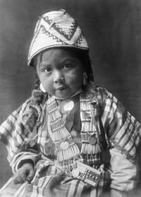 Wishram Girl Fine Art Print by Edward S. Curtis - 1909