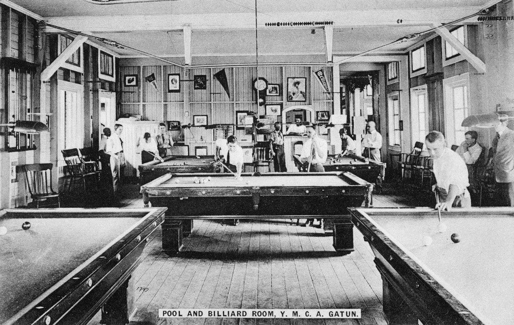 Panama Y.M.C.A. Pool and Billiard Room Fine Art Print, C1910