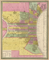 City of Philadelphia - 1849 Fine Art Print