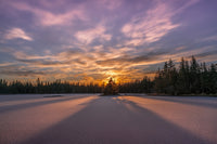 Winter Afternoon at Mendenhall Lake Fine Art Print by John Hyde