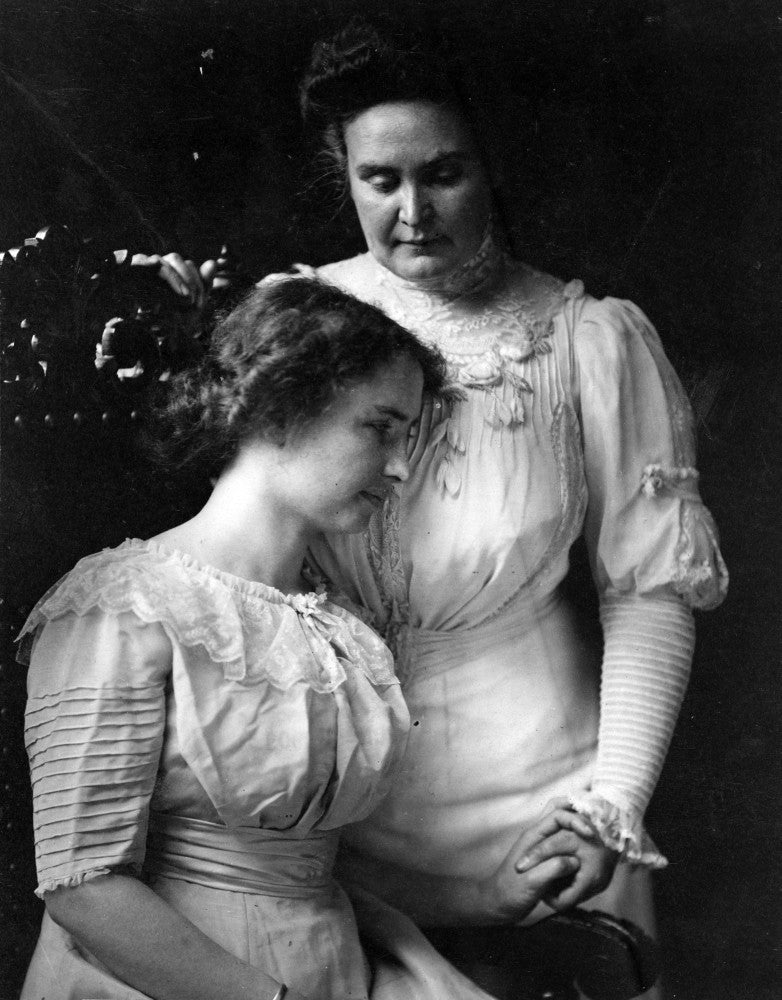 Helen Keller and Anne Sullivan Macy 1909 Fine Art Print by Science Source