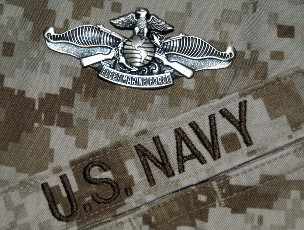 Fleet Marine Force Warfare Specialist Pin Fine Art Print