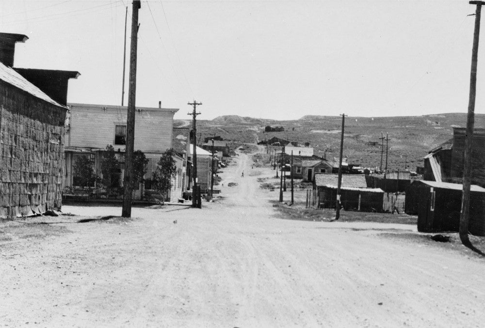 Bodie Ghost Town Fine Art Print - Green Street C1928 by Granger Collection