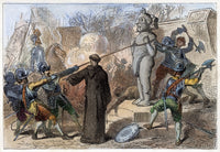 Mexico: Spanish Conquest Fine Art Print - 19th Century Engraving by Felix O.C. Darley