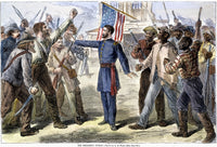 Freedmen's Bureau Allegorical Representation Fine Art Print - 1868 by Granger Collection