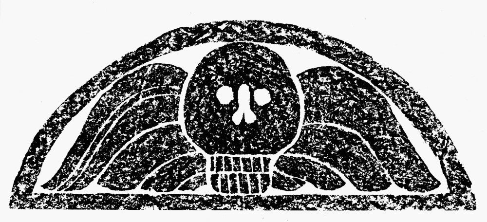 18th Century Gravestone Rubbing Fine Art Print by Granger Collection
