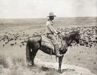 Texas Cowboy Photograph Print by Erwin Evans Smith, C1908