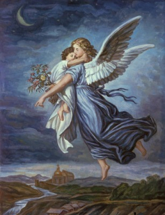 The Guardian Angel Fine Art Print by Wilhelm Von Kaulbach
