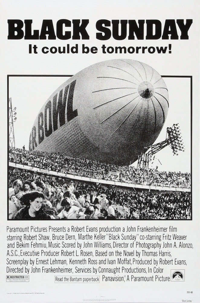 Black Sunday Movie Poster - 1977 Classic Film Art Print