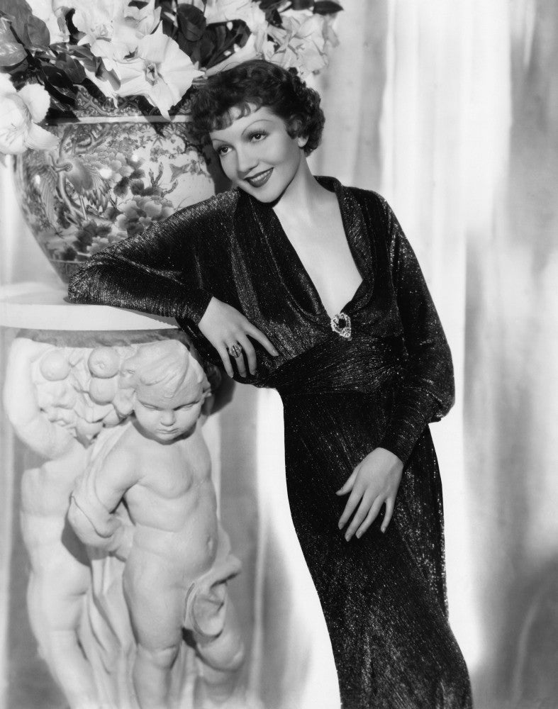 The Gilded Lily Fine Art Print Featuring Claudette Colbert in 1935 Gown
