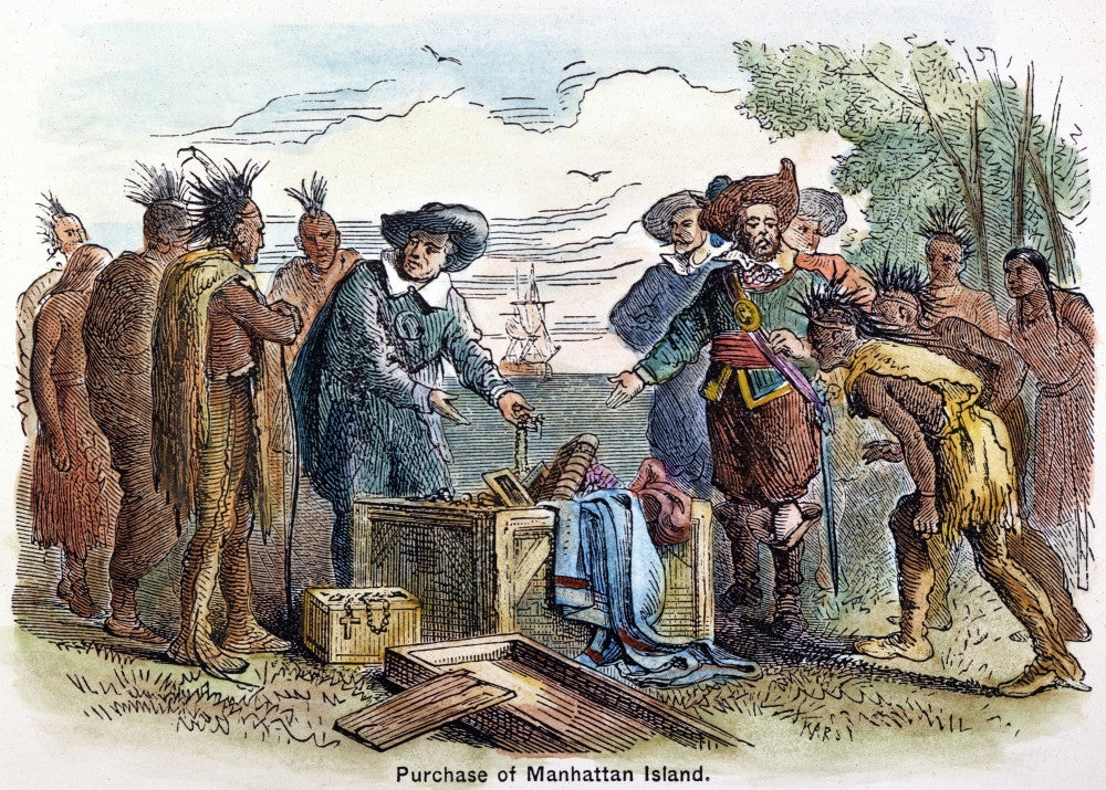 Manhattan Purchase 1626 Fine Art Print by Granger Collection