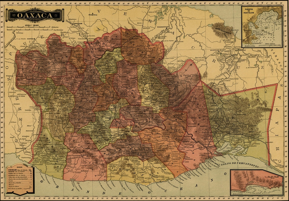 Oaxaca - 1844 Fine Art Print - Available in Multiple Sizes