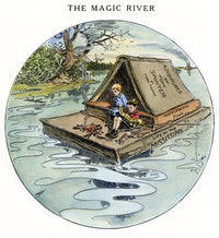 Clemens: Tom & Huck Fine Art Print - Floating Down the Mississippi