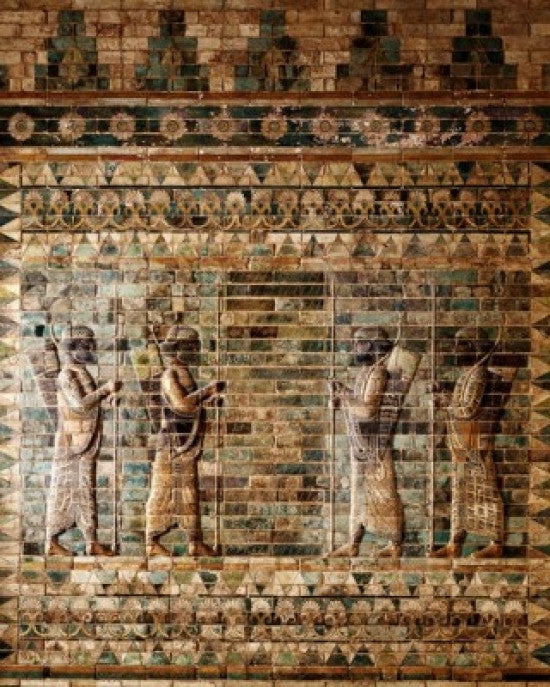 Frieze of Archers Mesopotamian Art Print from Musée du Louvre