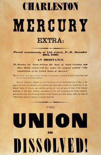 Charleston Secession 1860 Broadside Poster Print by Granger Collection
