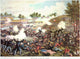 Battle of Bull Run Lithograph Print - 1861 by Kurz and Allison