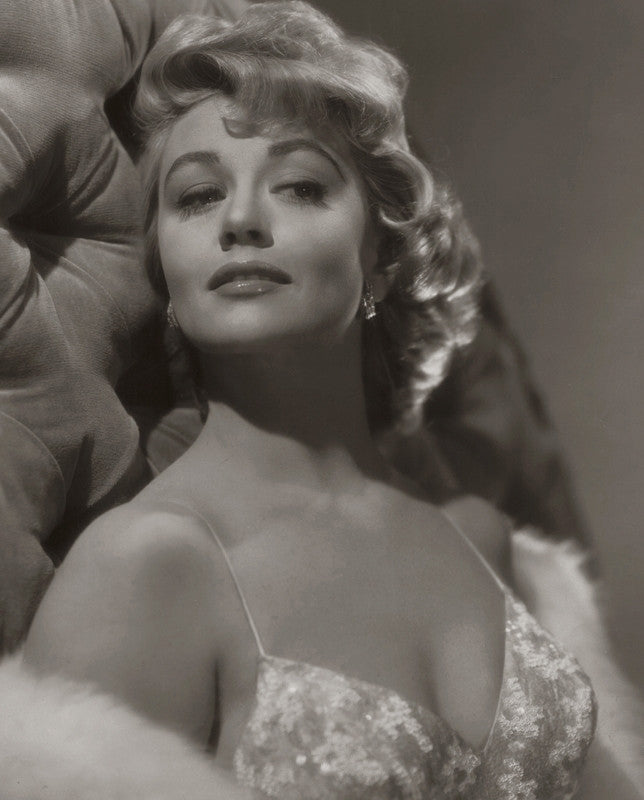 Dorothy Malone - In Fur Schal Photo Print by Dark Art Portal