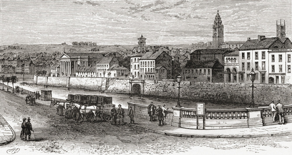Shandon By The River Lee, County Cork, Ireland - Fine Art Print