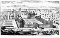 Chateau De Vincennes 17th Century Line Engraving Poster Print by Granger Collection