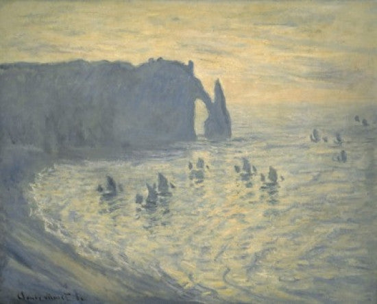 Cliffs at Étretat Fine Art Print by Claude Monet