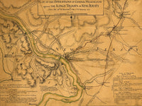 Historical Map of General Washington's Operations in New Jersey
