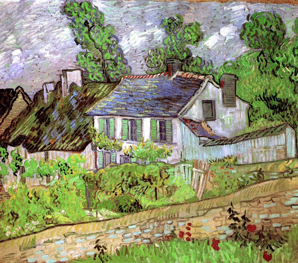 Houses in Auvers [2] Fine Art Print - Multiple Sizes Available
