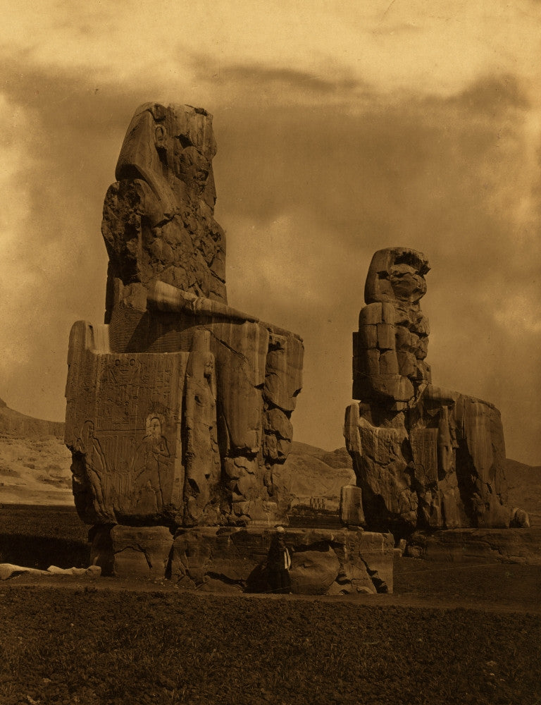 Statues of Memnon - Thebes Fine Art Print