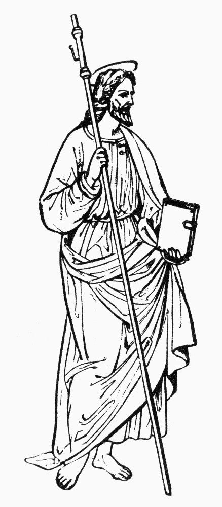 Saint James Major Line Engraving Poster Print by Granger Collection