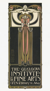 Exhibition Poster from the 1890s - Glasgow Institute Art Print