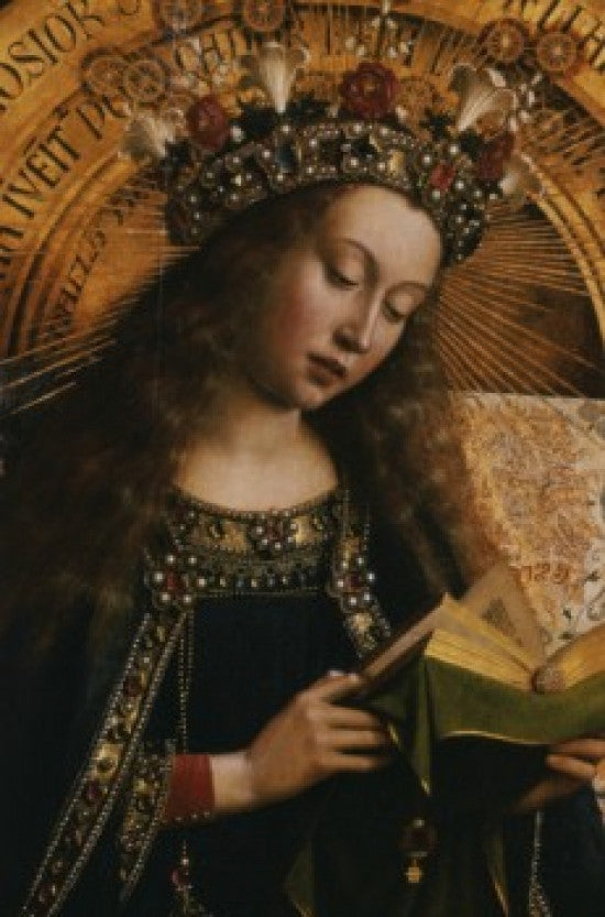 The Virgin - Ghent Altarpiece Fine Art Print by Jan Van Eyck