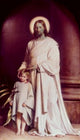 Christ Blesses A Small Child Fine Art Print by Carl Heinrich Bloch